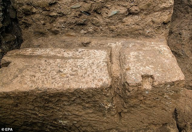 Complexo funerário em Roma, Estátua canina de cerâmica, Descoberta arqueológica na Via Latina, Roma Antiga, Túmulos históricos, Preservação do patrimônio, Segredos da Roma antiga, Arqueologia em Appio Latino, Exploração arqueológica em Roma, Significado da estátua de cachorro.