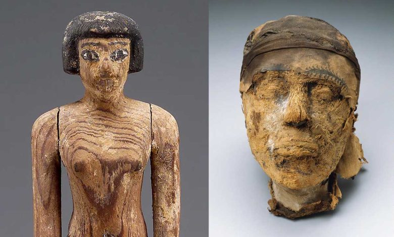 Investigação do FBI sobre a cabeça da múmia egípcia, Ciência forense desvenda identidade da múmia milenar, Desafios da análise de DNA em múmias antigas, Arqueologia e tecnologia no estudo de múmias egípcias, Cerimônia de Abertura da Boca na mumificação egípcia, Mistérios da necrópole de Deir el-Bersha, Arqueólogos americanos e a descoberta da tumba profanada, Técnicas de mumificação e práticas funerárias no Egito antigo, Exploração de múmias para entender o passado humano, Importância da tomografia computadorizada em estudos arqueológicos, Desvendando segredos dos restos mortais antigos, Evolução da ciência forense na análise de múmias, Dificuldades em preservar DNA em condições climáticas adversas, Técnicas modernas de análise óssea em arqueologia, Impacto da descoberta da identidade da múmia no mundo da arqueologia, Interdisciplinaridade entre medicina, arqueologia e história antiga, Contribuições do Museu de Belas Artes de Boston para a pesquisa arqueológica, Relevância da cooperação entre instituições científicas em estudos arqueológicos, Desafios éticos em estudos científicos de restos humanos antigos, Narrativa histórica revelada pela análise de múmias e artefatos funerários.